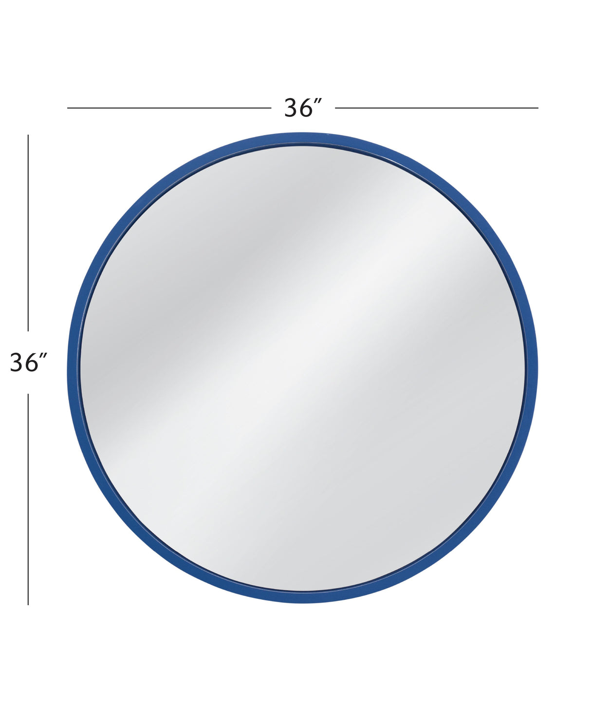 Bassett Navy Blue Lyra Wall Mirror