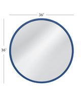 Bassett Navy Blue Lyra Wall Mirror