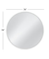 Bassett Glossy White Cyprus Wall Mirror