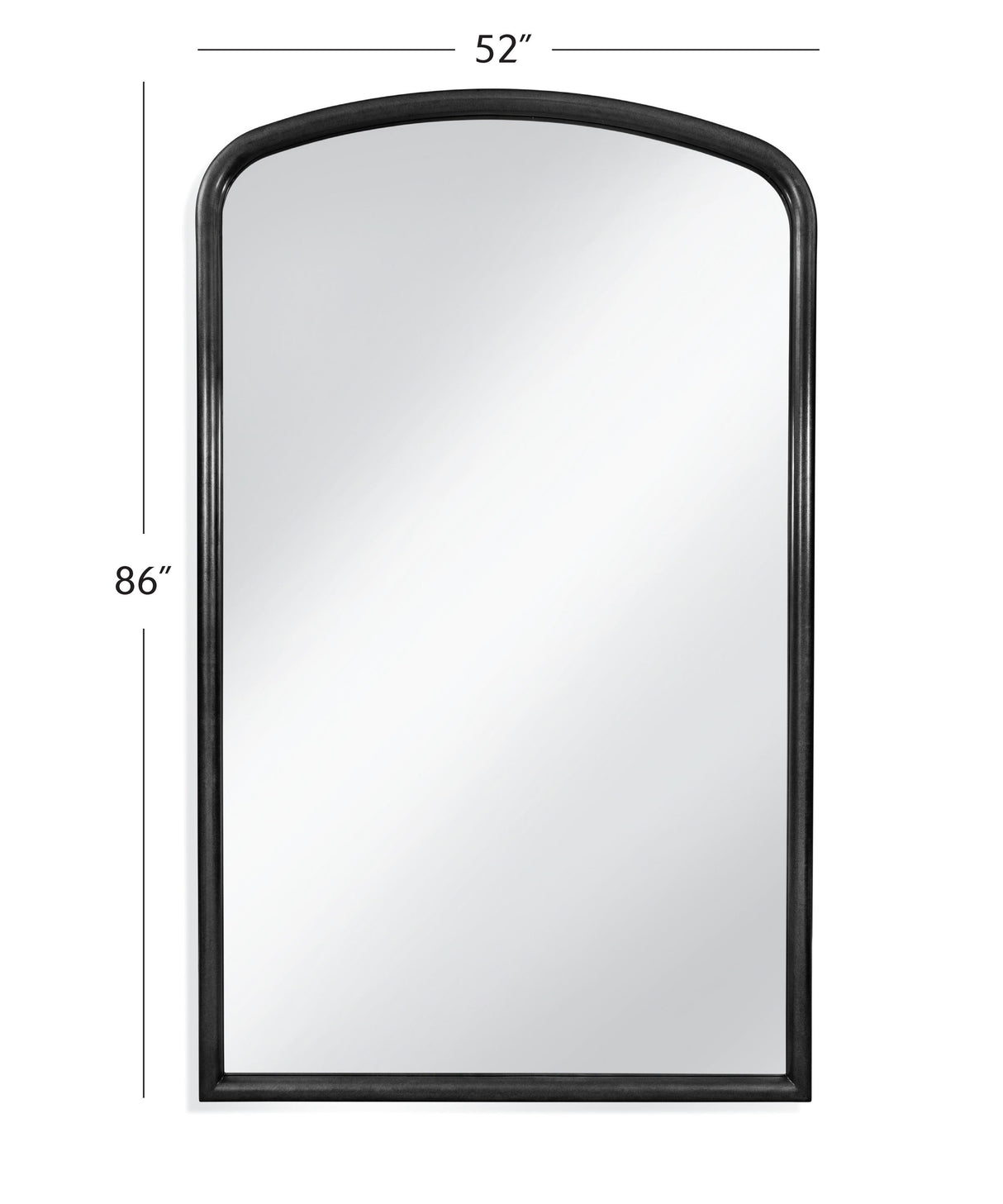 Bassett Matte Black Brookings Floor Mirror - Black