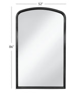 Bassett Matte Black Brookings Floor Mirror - Black
