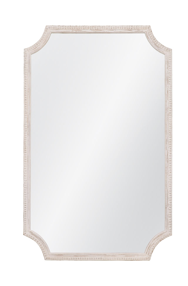 Bassett Distressed White Hendrix Wall Mirror