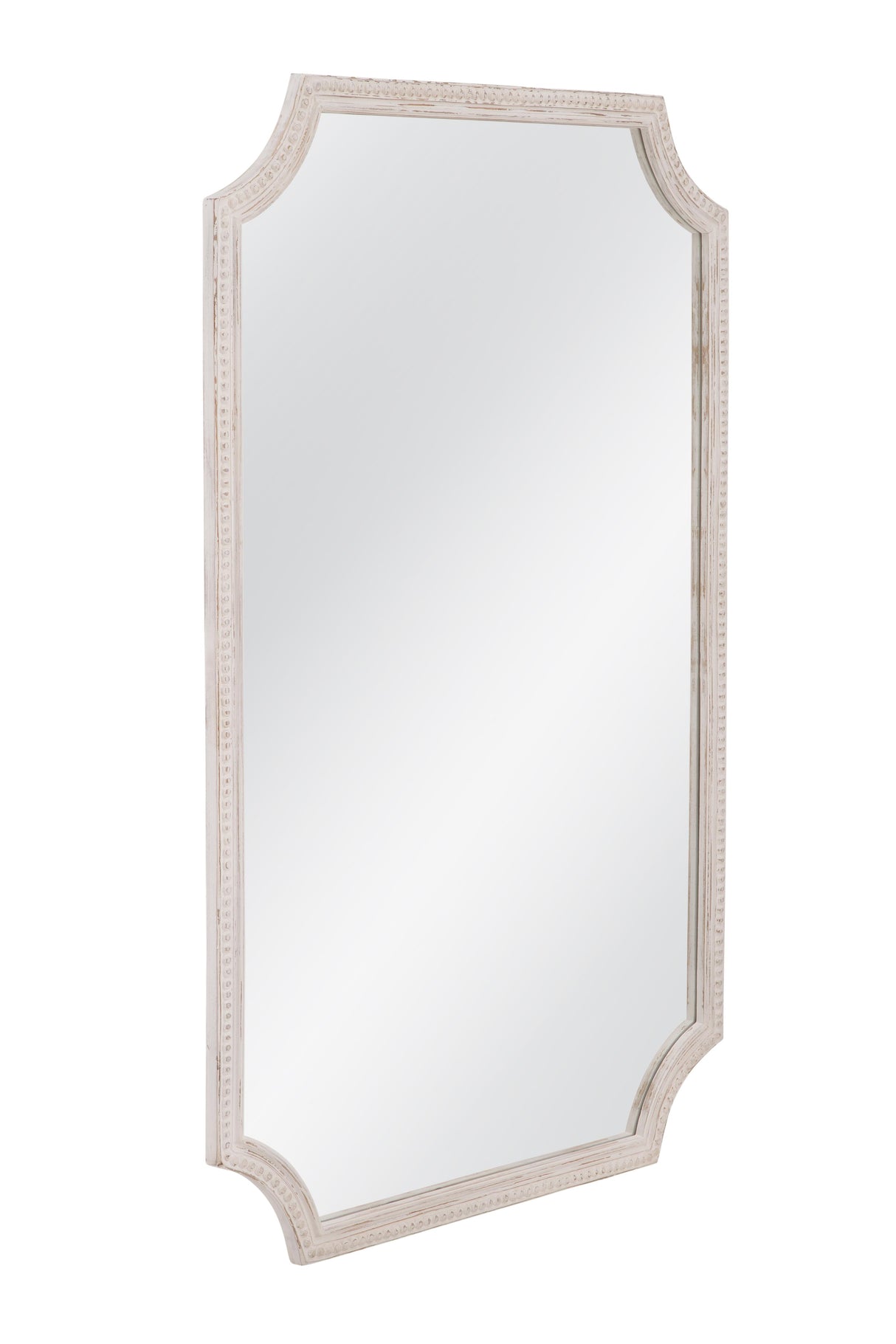 Bassett Distressed White Hendrix Wall Mirror