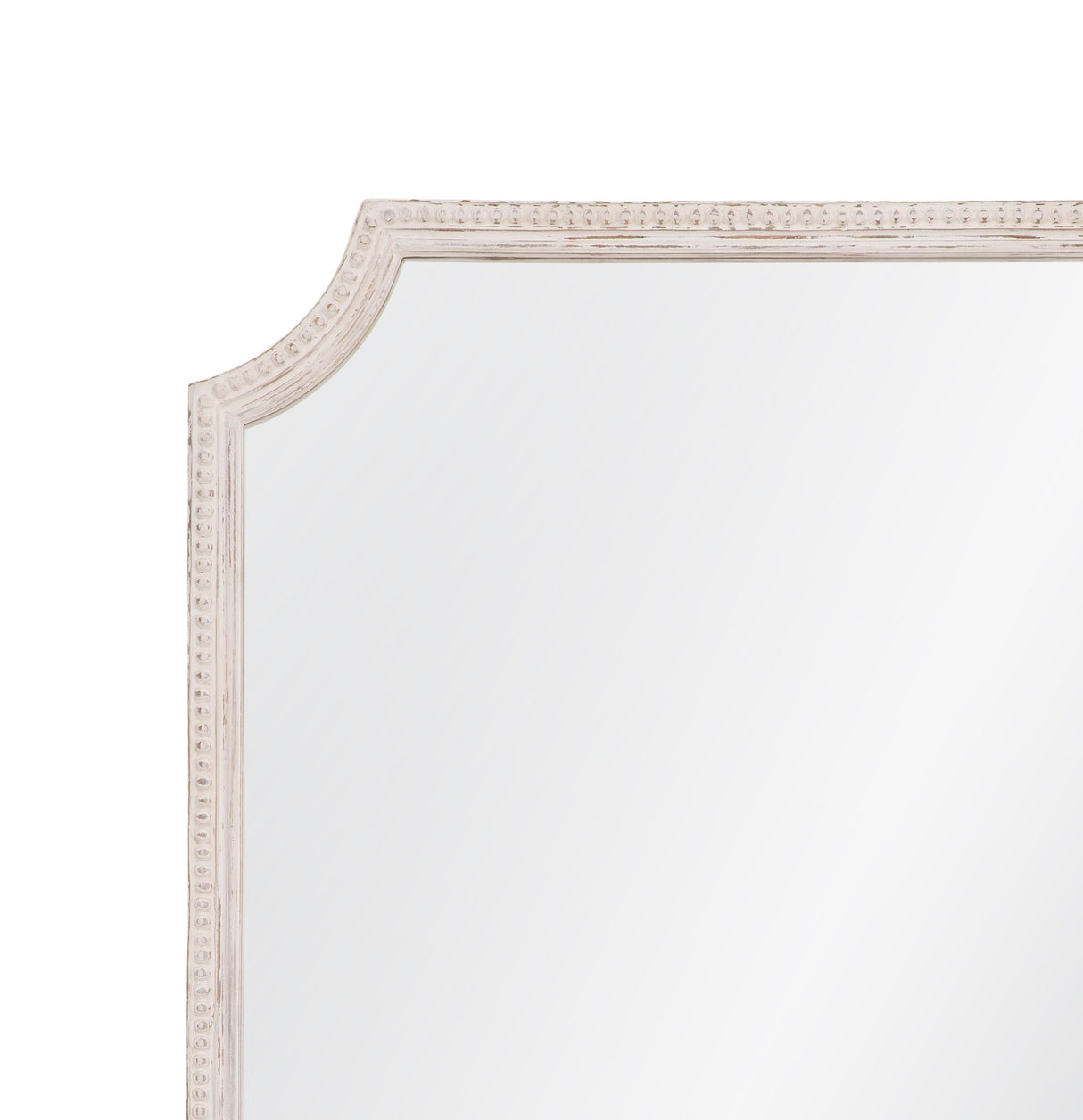 Bassett Distressed White Hendrix Wall Mirror