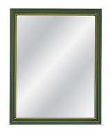 Bassett Rich Green, Elegant Gold Trim Malvern Wall Mirror