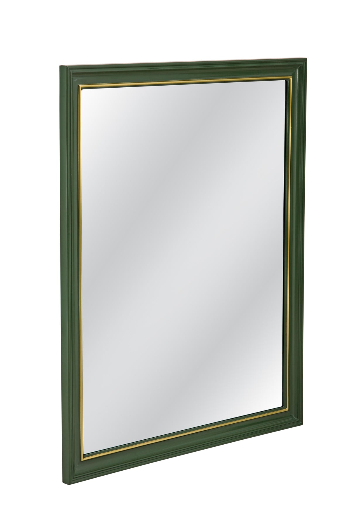 Bassett Rich Green, Elegant Gold Trim Malvern Wall Mirror