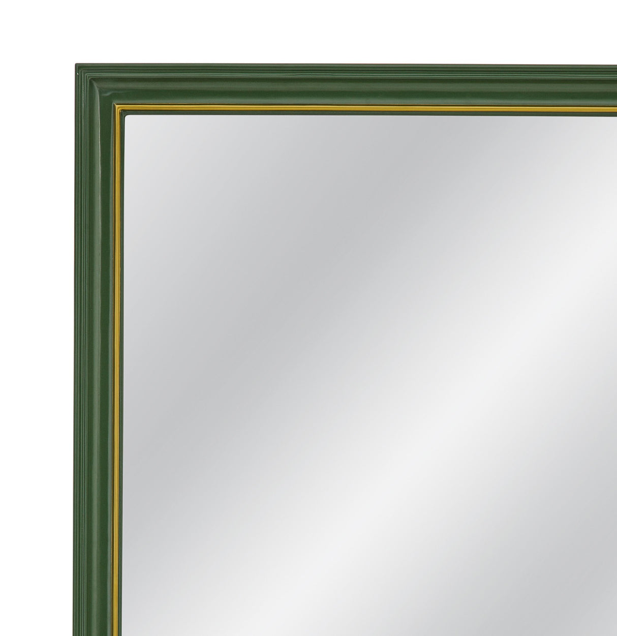 Bassett Rich Green, Elegant Gold Trim Malvern Wall Mirror