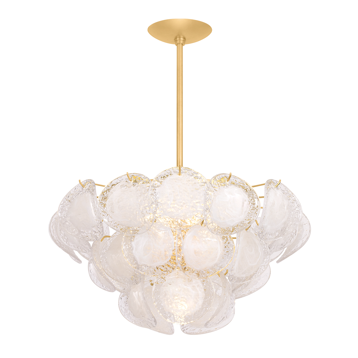 Hudson Valley Lighting Cedar Hill VINTAGE GOLD LEAF 30.25W x 15.5H Chandelier