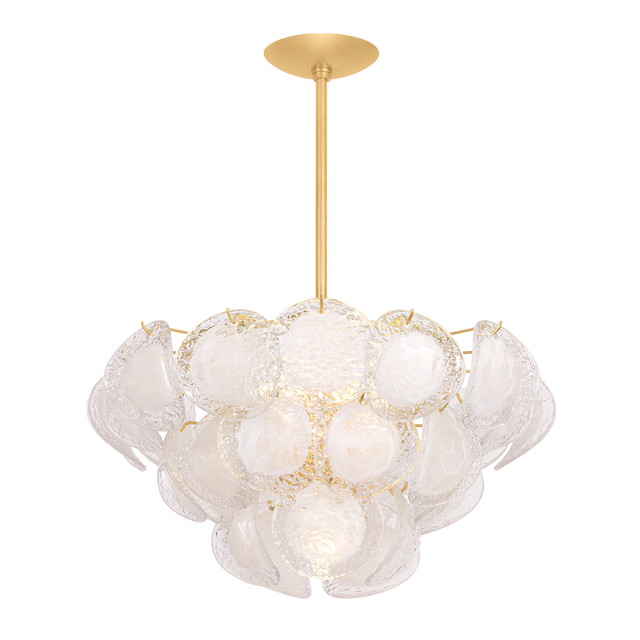 Hudson Valley Lighting Cedar Hill VINTAGE GOLD LEAF 30.25W x 15.5H Chandelier