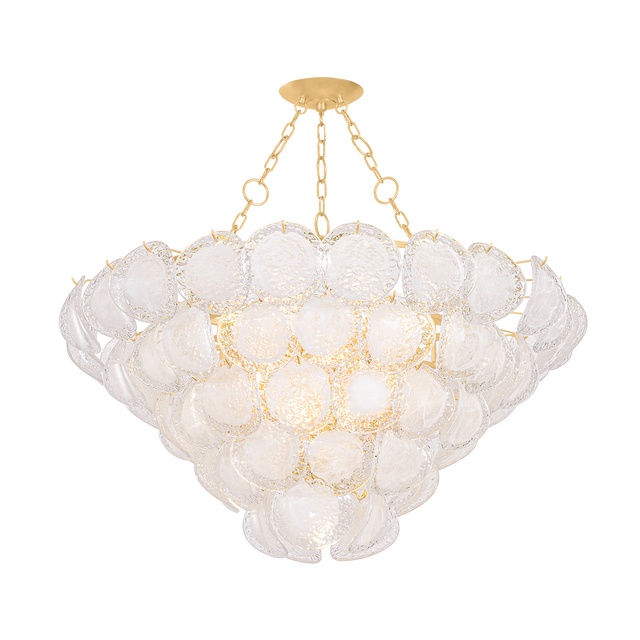Hudson Valley Lighting Cedar Hill VINTAGE GOLD LEAF 47.25W x 24.25H Chandelier