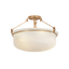 Hudson Valley Lighting Lowerre PATINA GOLD LEAF 21.75W x 14.25H Semi-Flush Mount