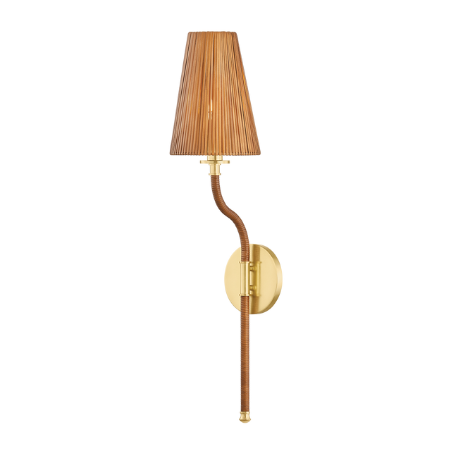 Hudson Valley Lighting Atwood AGED BRASS 6W x 25.25H Wall Sconce