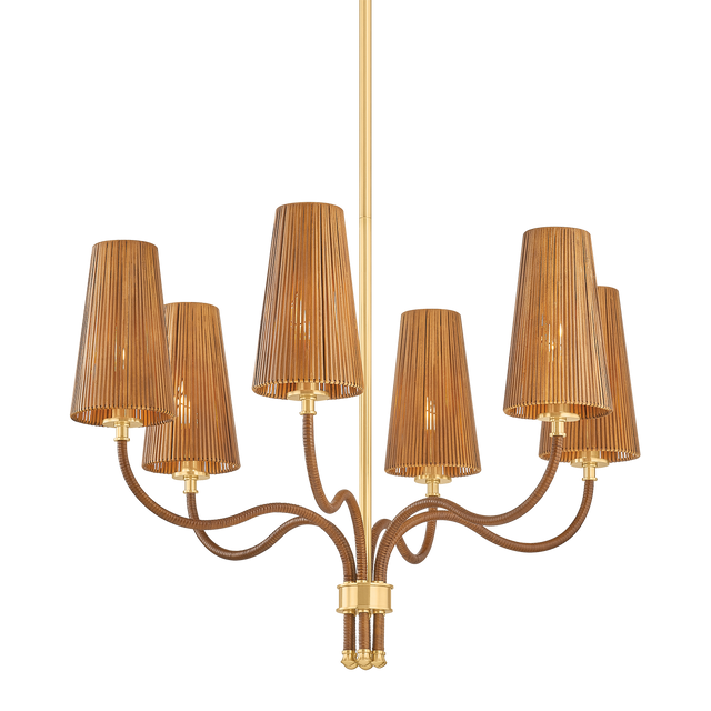 Hudson Valley Lighting Atwood AGED BRASS 30W x 23H Chandelier