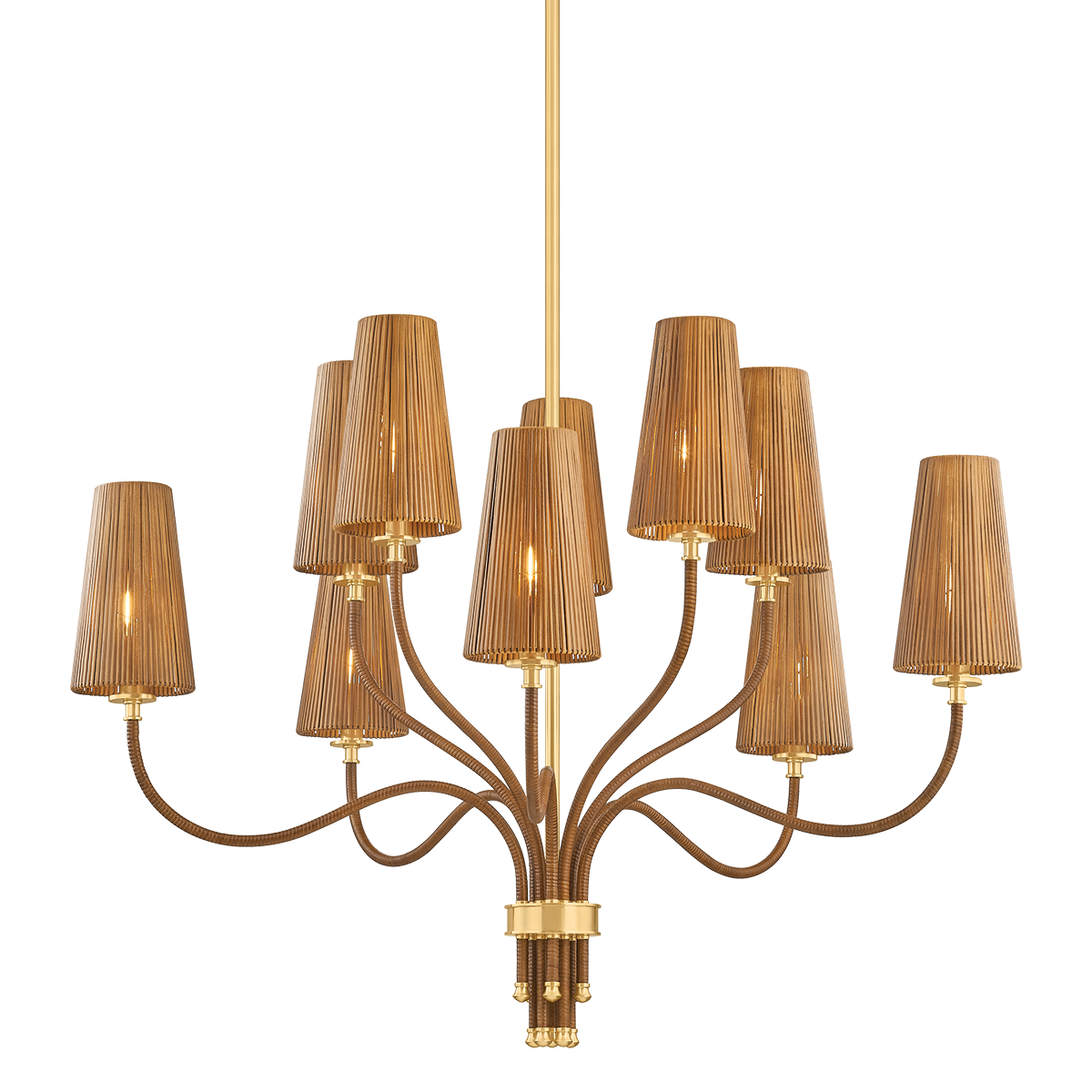 Hudson Valley Lighting Atwood AGED BRASS 40W x 32.5H Chandelier