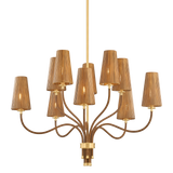 Hudson Valley Lighting Atwood AGED BRASS 40W x 32.5H Chandelier