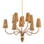 Hudson Valley Lighting Atwood AGED BRASS 40W x 32.5H Chandelier