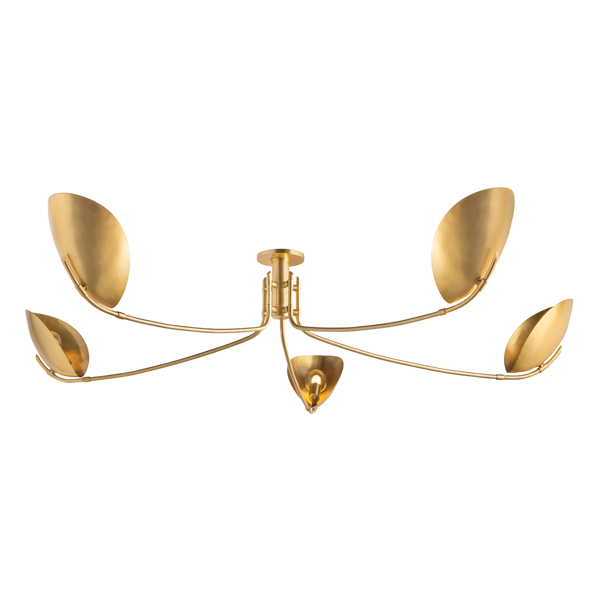 Hudson Valley Lighting Avondale AGED BRASS 72W x 21H Semi-Flush Mount