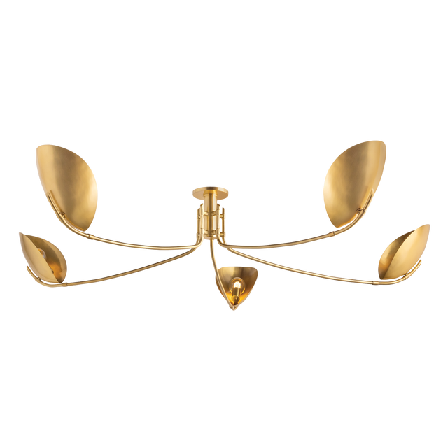 Hudson Valley Lighting Avondale AGED BRASS 72W x 21H Semi-Flush Mount