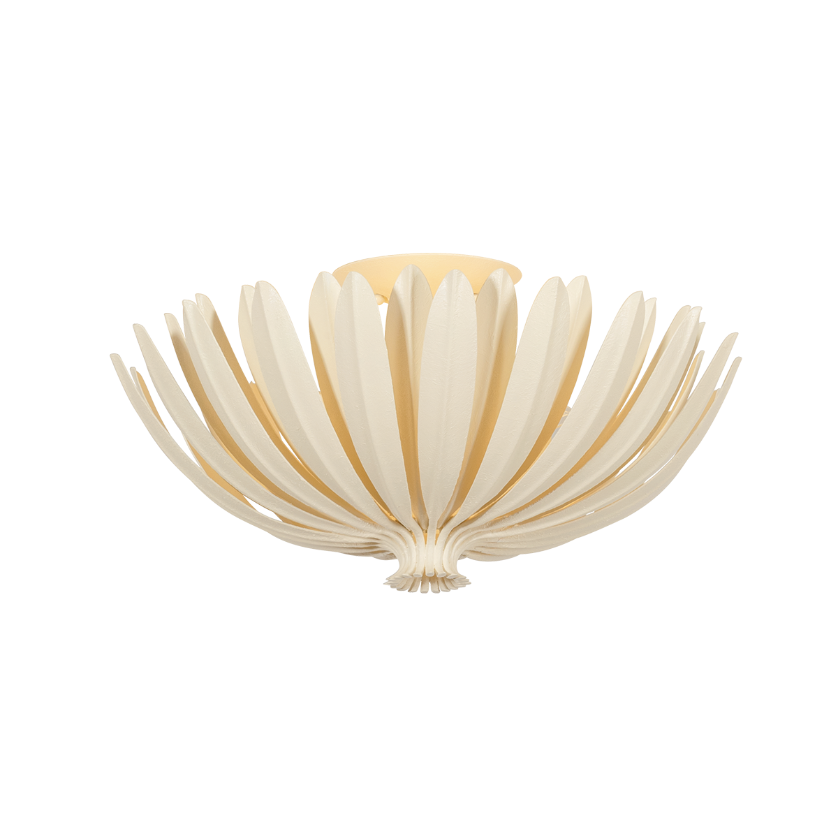 Hudson Valley Lighting Whitfield Cream Plaster 18W x 9.25H Semi-Flush Mount