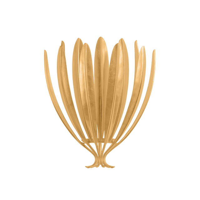 Hudson Valley Lighting Whitfield VINTAGE GOLD LEAF 11.75W x 13H Wall Sconce
