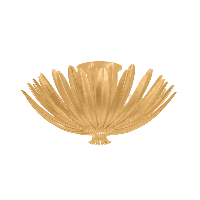 Hudson Valley Lighting Whitfield VINTAGE GOLD LEAF 18W x 9.25H Semi-Flush Mount