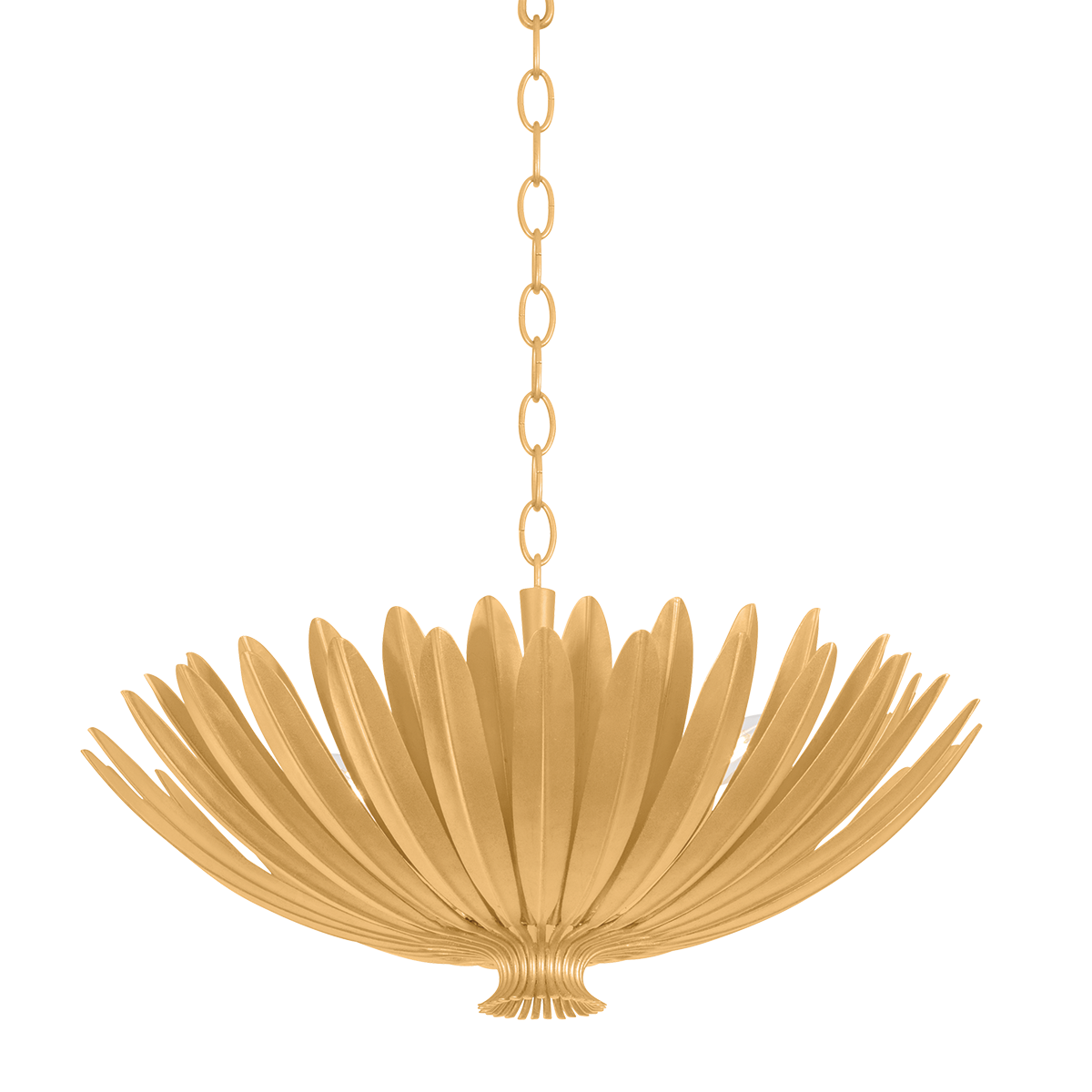 Hudson Valley Lighting Whitfield VINTAGE GOLD LEAF 24W x 12.25H Chandelier