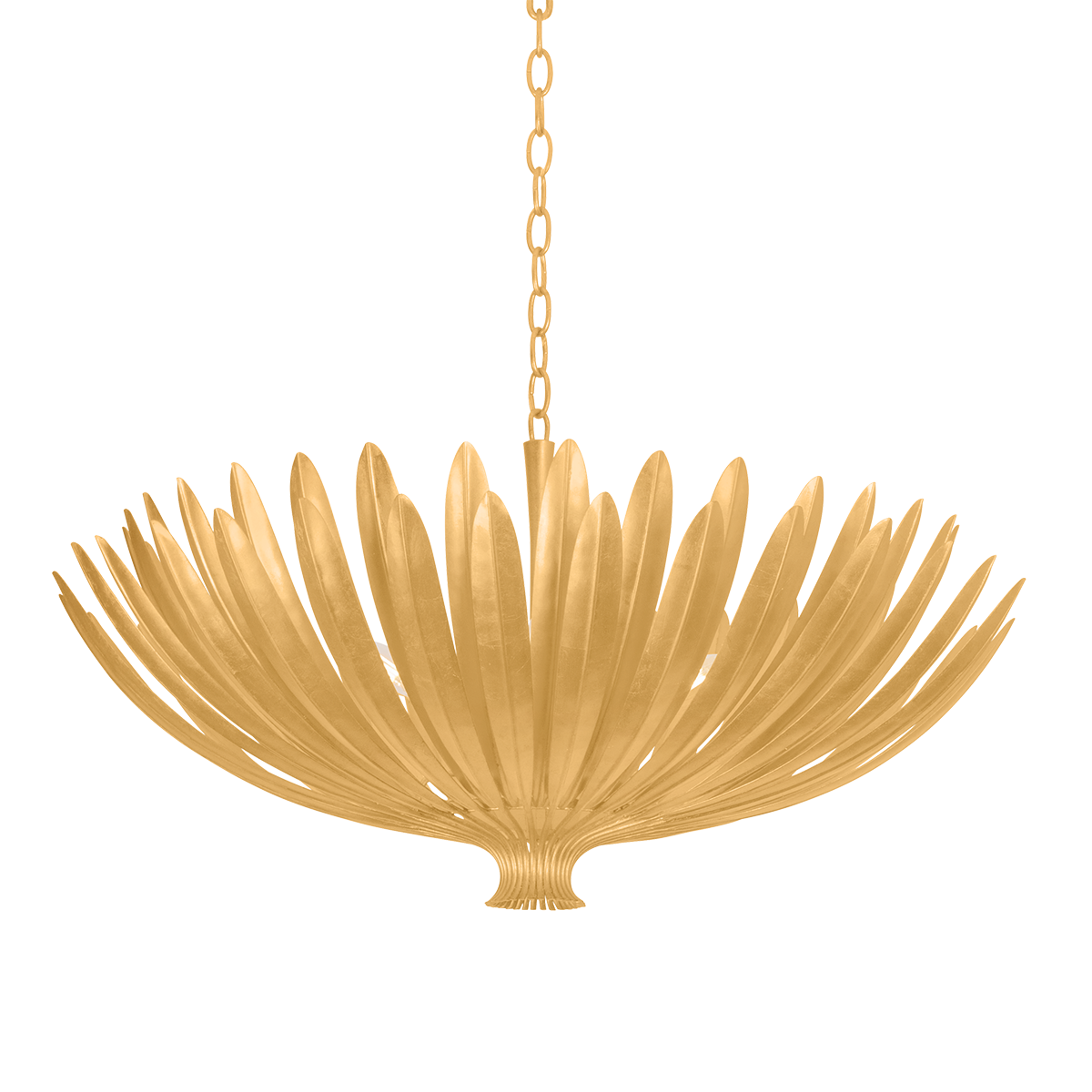 Hudson Valley Lighting Whitfield VINTAGE GOLD LEAF 35.5W x 18.25H Chandelier