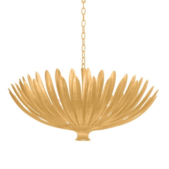 Hudson Valley Lighting Whitfield VINTAGE GOLD LEAF 35.5W x 18.25H Chandelier