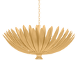 Hudson Valley Lighting Whitfield VINTAGE GOLD LEAF 48W x 24H Chandelier