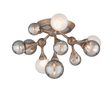 Corbett Lighting Element STRIA GOLD LEAF 22.75W x 12H Semi-Flush Mount