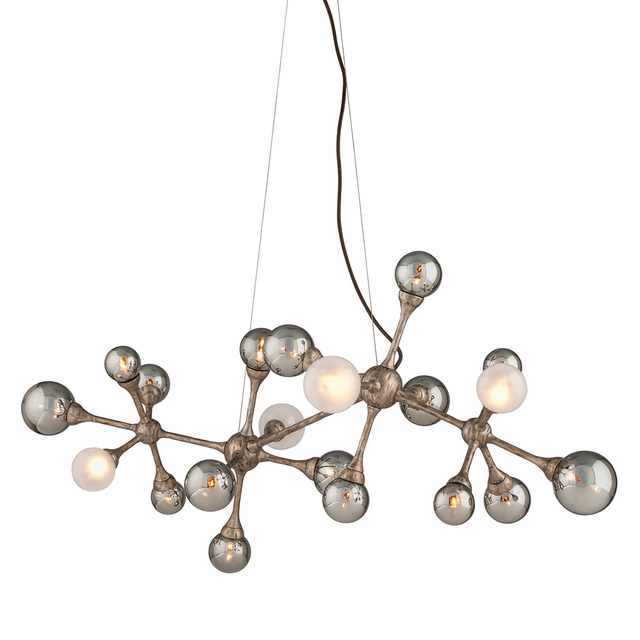 Corbett Lighting Element STRIA GOLD LEAF 26W x 47.25L x 21H Lighting