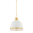 Hudson Valley Lighting Briscoe AGED BRASS 15W x 17.5H Pendant