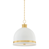 Hudson Valley Lighting Briscoe AGED BRASS 20.25W x 22H Pendant
