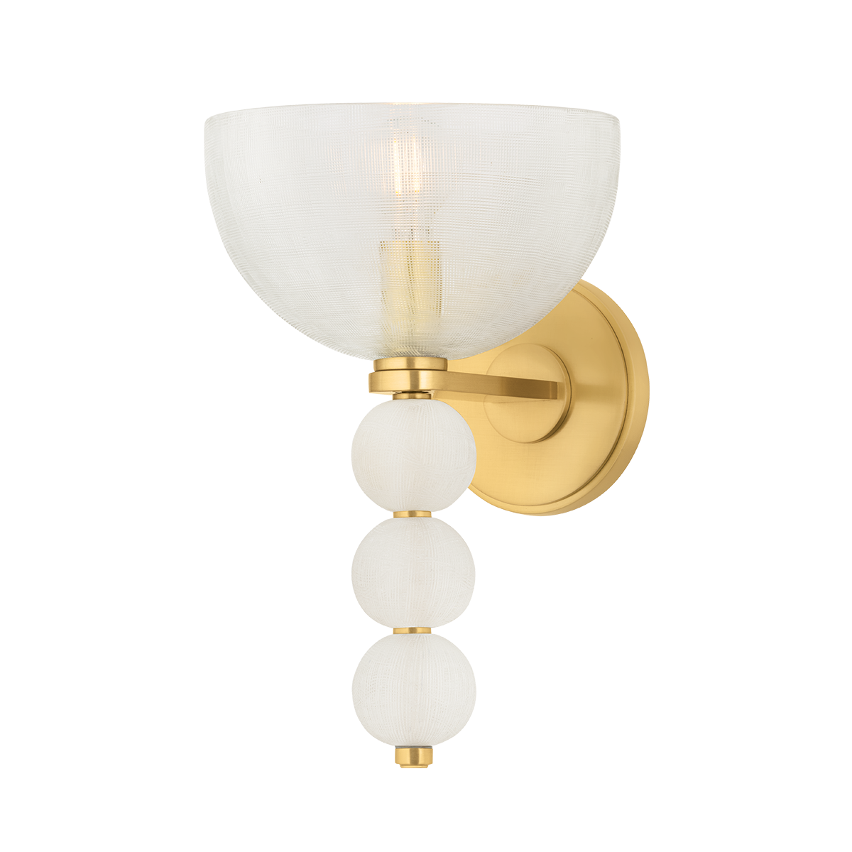 Hudson Valley Lighting Bloomvale AGED BRASS 7.75W x 12.25H Wall Sconce