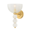 Hudson Valley Lighting Bloomvale AGED BRASS 7.75W x 12.25H Wall Sconce