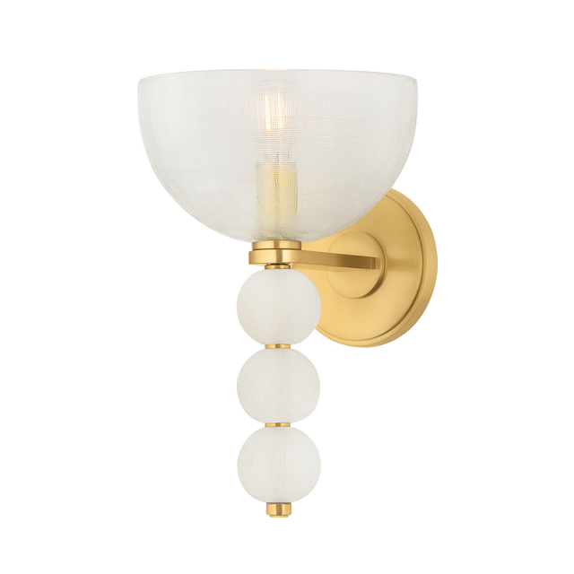 Hudson Valley Lighting Bloomvale AGED BRASS 7.75W x 12.25H Wall Sconce