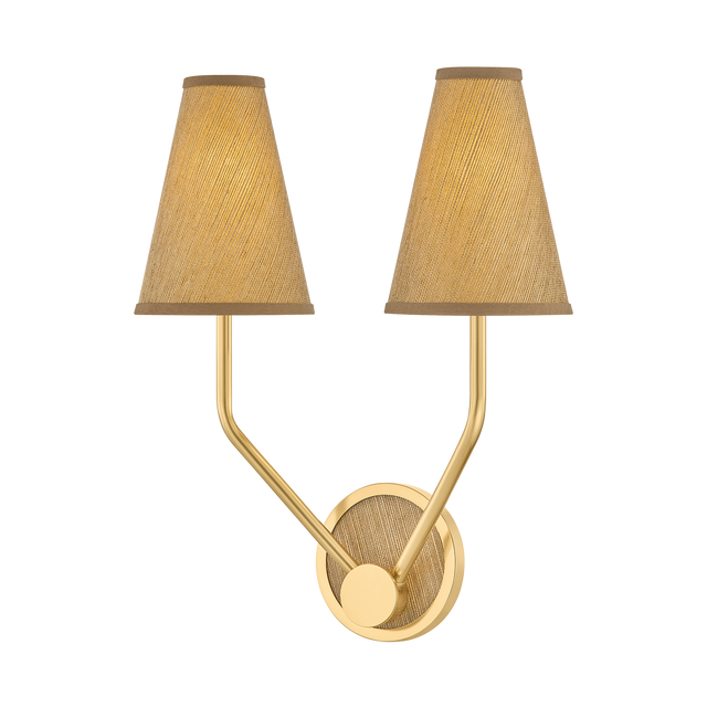 Hudson Valley Lighting Buskirk AGED BRASS 15W x 17.75H Wall Sconce