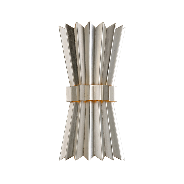 Corbett Lighting Moxy WARM SILVER LEAF 8W x 15.75H Wall Sconce