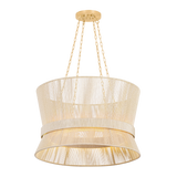 Hudson Valley Lighting Ocean Hill VINTAGE GOLD LEAF 24W x 15.5H Pendant
