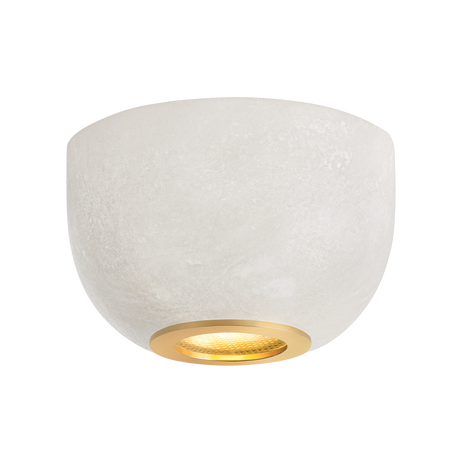 Hudson Valley Lighting Bains Corner AGED BRASS 5W x 3.25H Flush Mount