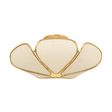 Hudson Valley Lighting Bayville VINTAGE GOLD LEAF 20W x 8.5H Semi-Flush Mount