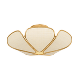 Hudson Valley Lighting Bayville VINTAGE GOLD LEAF 20W x 8.5H Semi-Flush Mount