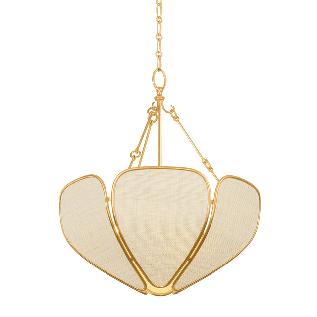 Hudson Valley Lighting Bayville VINTAGE GOLD LEAF 20W x 23.5H Pendant