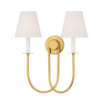 Hudson Valley Lighting Midtown AGED BRASS 17.5W x 19.75H Wall Sconce