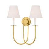 Hudson Valley Lighting Midtown AGED BRASS 17.5W x 19.75H Wall Sconce