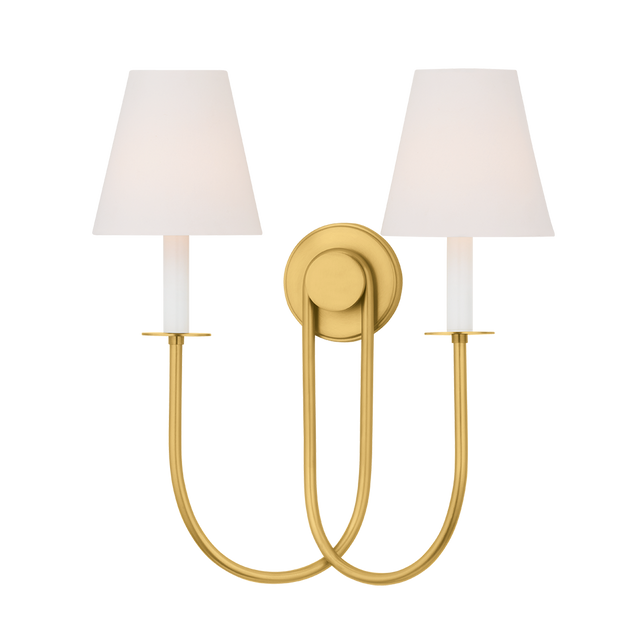 Hudson Valley Lighting Midtown AGED BRASS 17.5W x 19.75H Wall Sconce