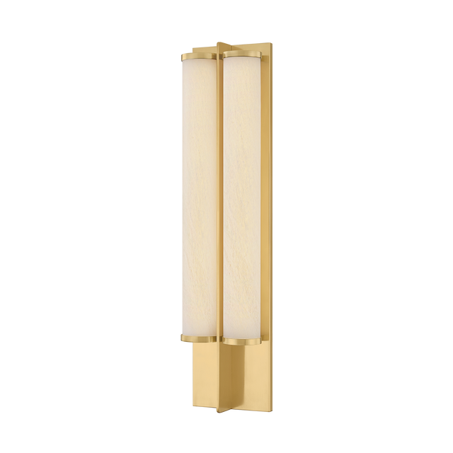Hudson Valley Lighting Northfield AGED BRASS 5.5W x 23.5H Wall Sconce