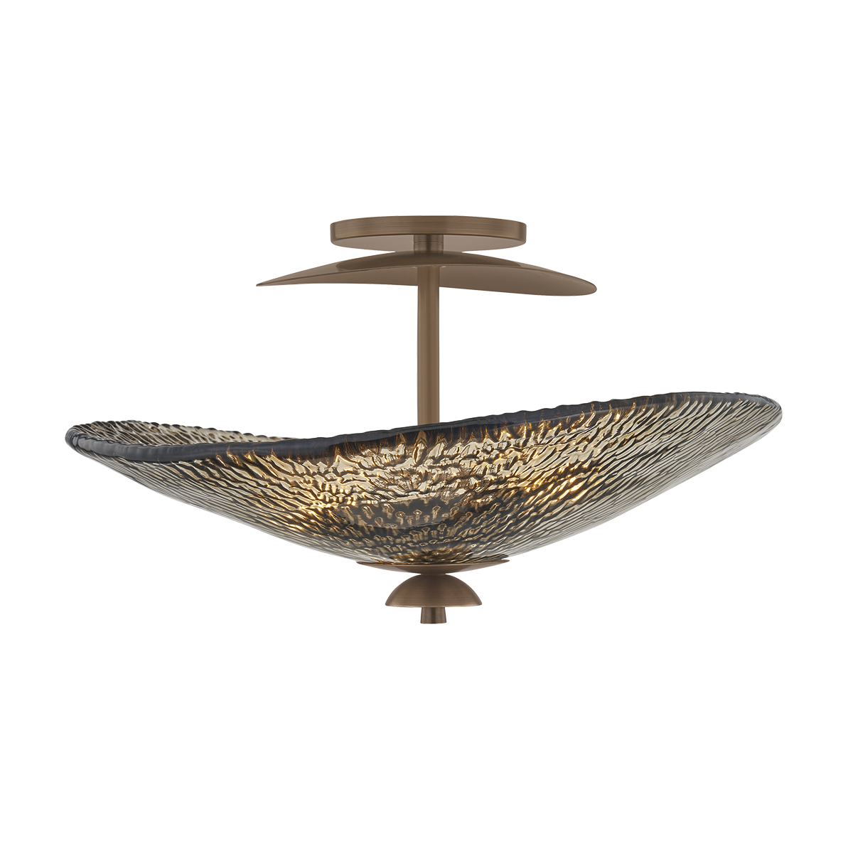 Corbett Lighting Alba OLD WORLD BRASS 20W x 11H Semi-Flush Mount