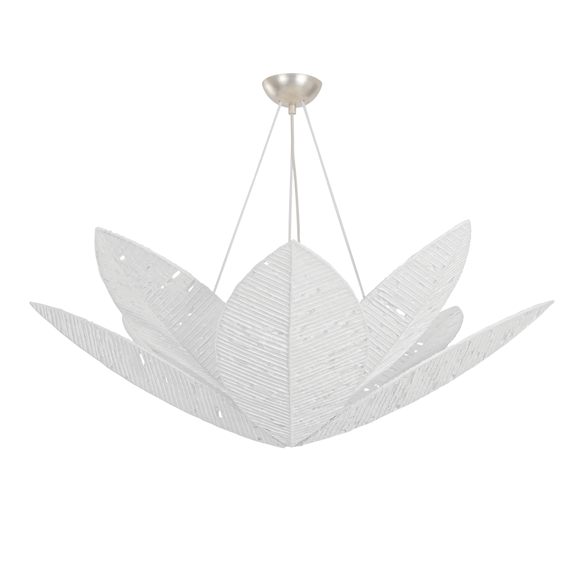 Corbett Lighting Azores WARM SILVER LEAF 40W x 13.25H Chandelier