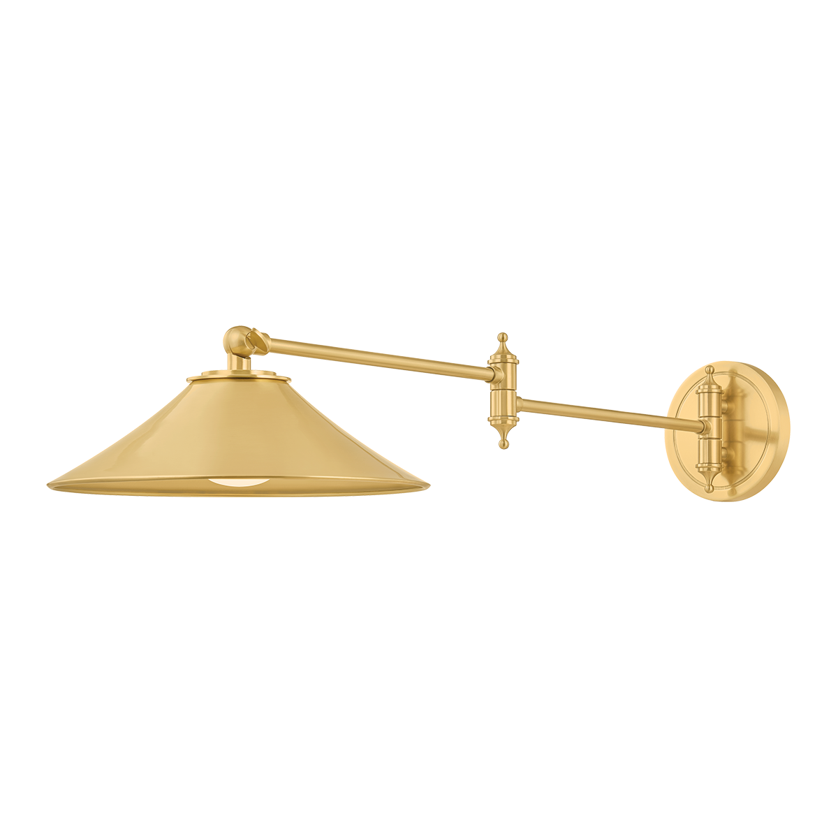 Hudson Valley Lighting Lithgow AGED BRASS 10W x 5.25H Wall Sconce